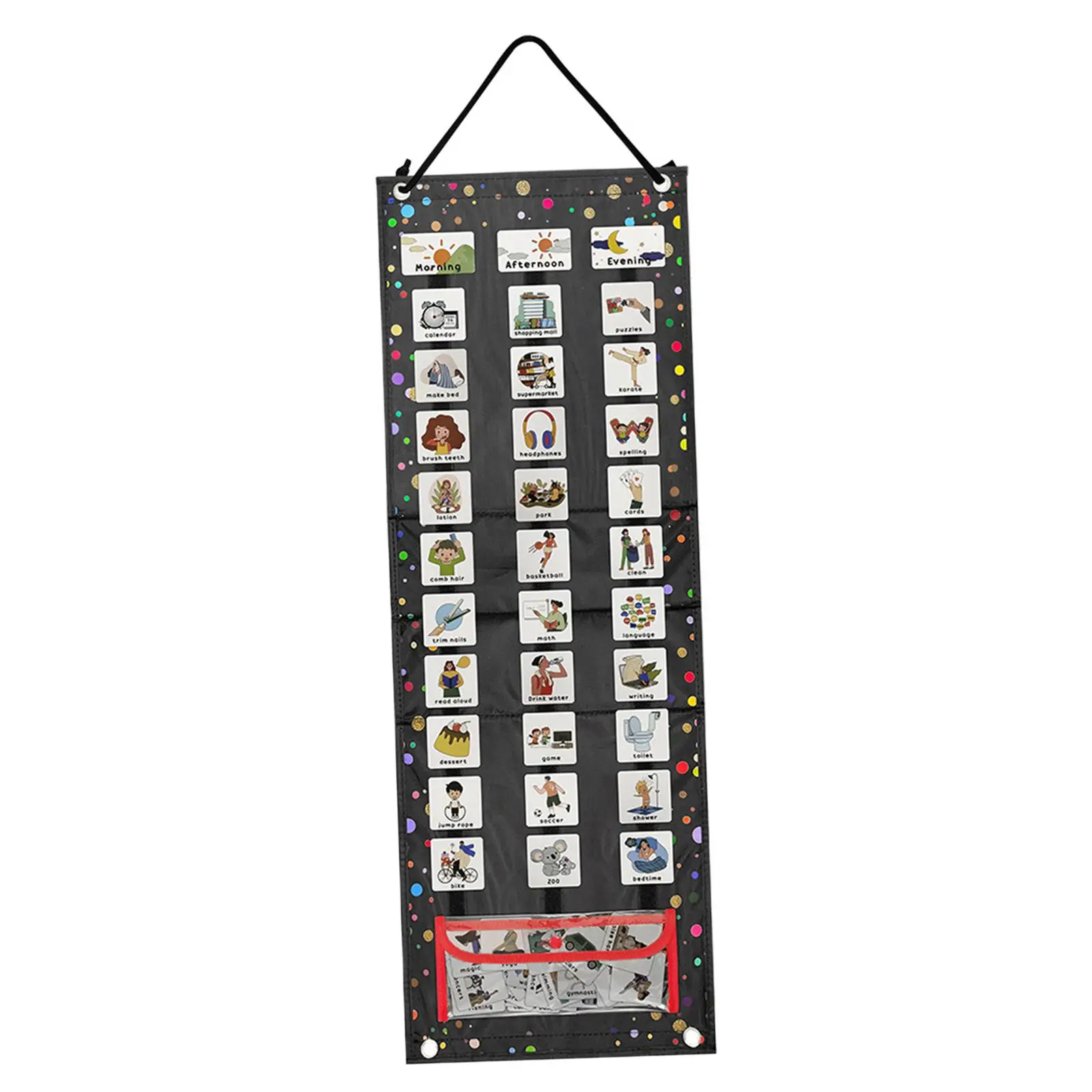 Visual Schedule for Kids Learning Materials Routine Chart Cards Wall Planner Child's Activity Organizer Board for Classroom Home