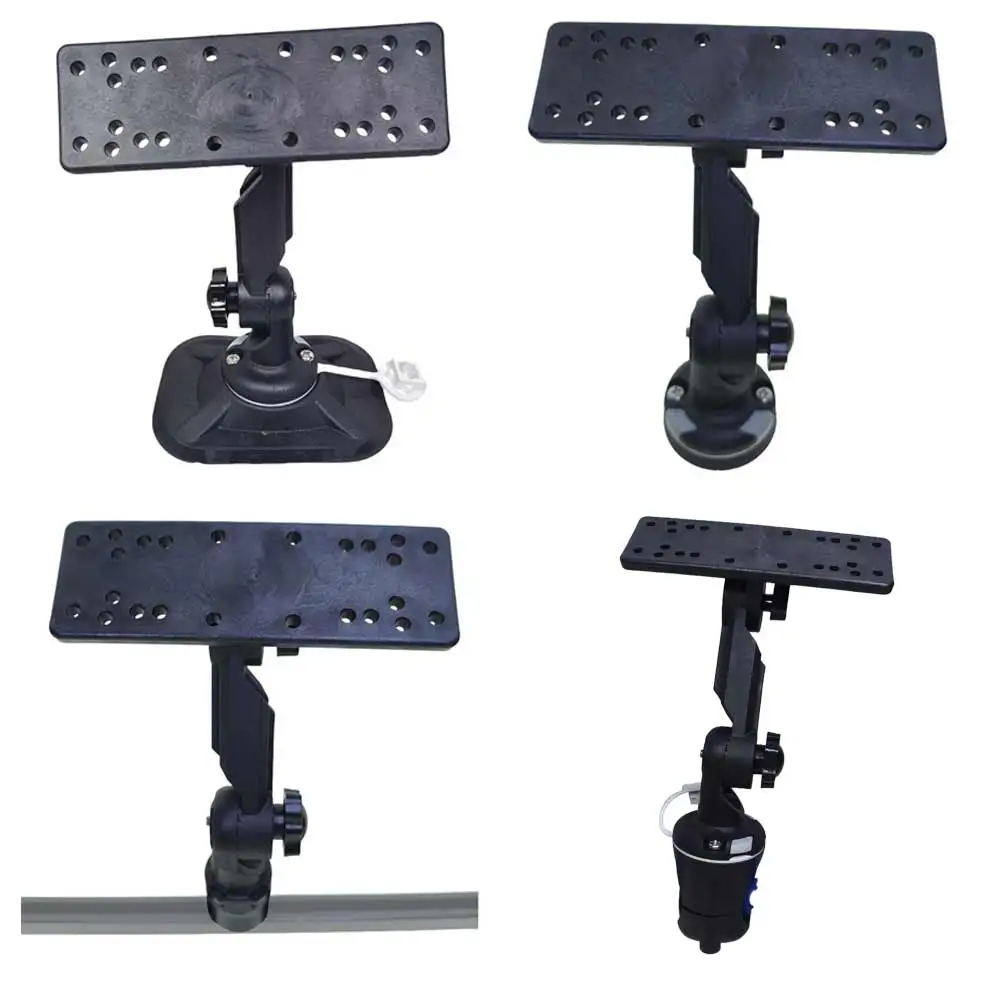 Support de sonar de bateau de bâti de détecteur de poisson de canoë de dérive de Kayak pour la plaque de support de GPS de bateau de PVC de canot marin de Garmin, Lowrance et Raymarine