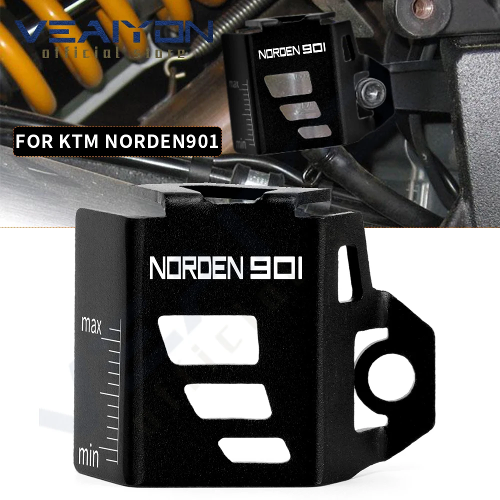 Protection de réservoir de liquide de frein arrière en aluminium CNC pour moto Norden 901 toutes années