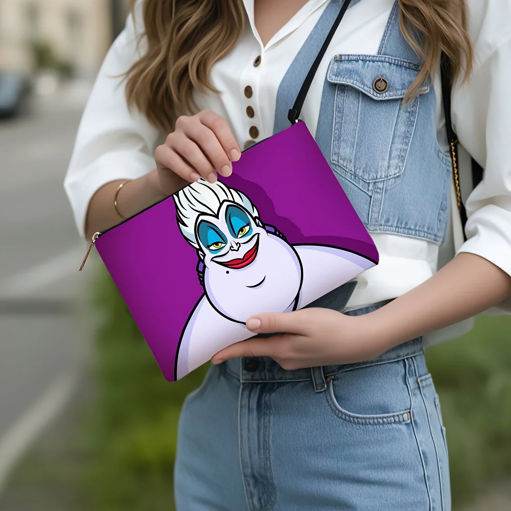 디즈니 크리스마스 화장품 가방 1개 - 여성용 귀엽고 다용도로 활용 가능한 지퍼백, 보석 보관 가방, 완벽한 여행용 지퍼 정리함 - 재미있는 생일 선물