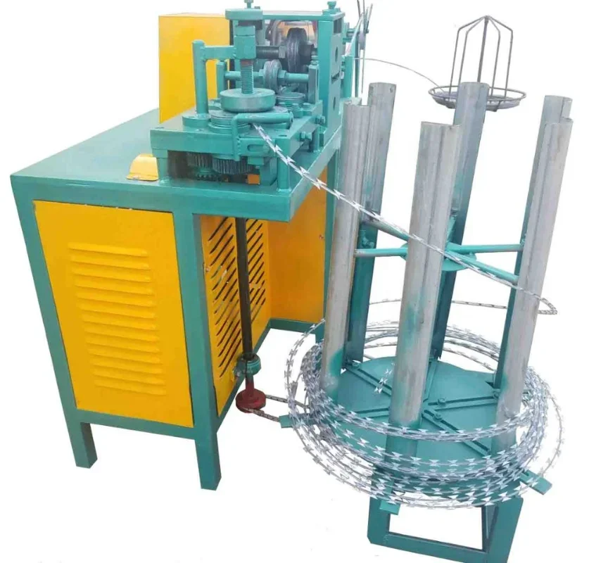 Yugong   5 Strips PLC Control High Speed Automatic Stainless Steel Concertina Razor Barbed Wire Mesh Fence Making Machine