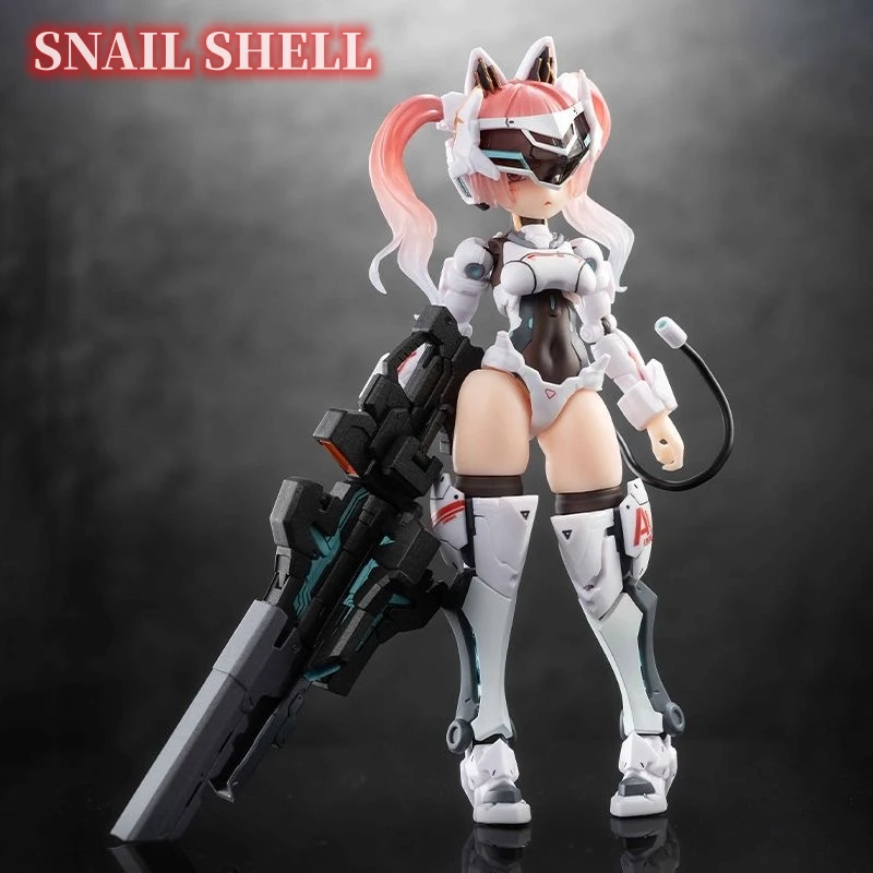 

Original SNAIL SHELL AMBRA-02 EveD Series Assault Cat Ambra Amber Mobile Suit Girl SO COOL PVC 1/12 Action Figure Model