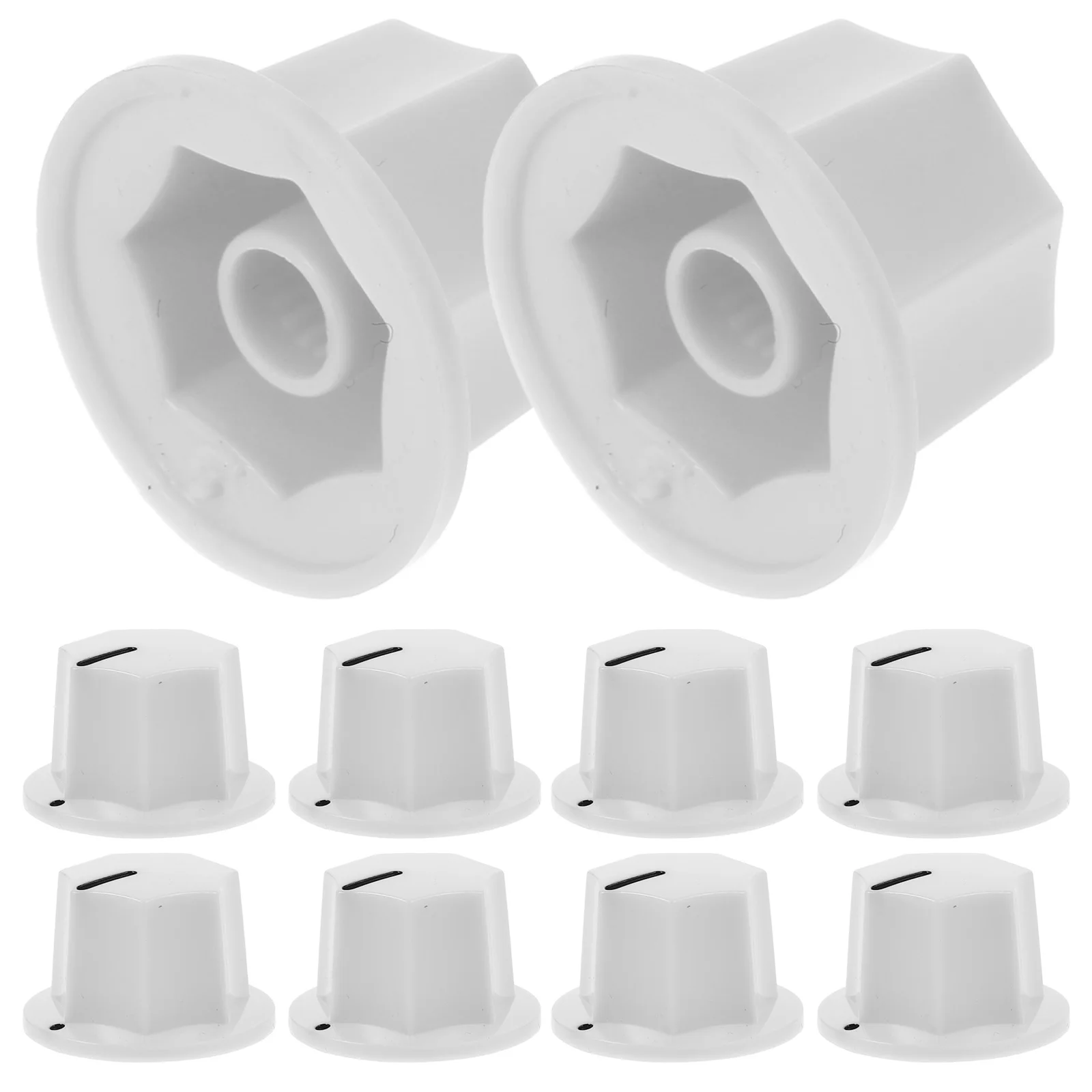 

10 Pcs Volume Knob Cap Electric Guitar Knobs Bass Musical Instrument Effect Pedal Plastic