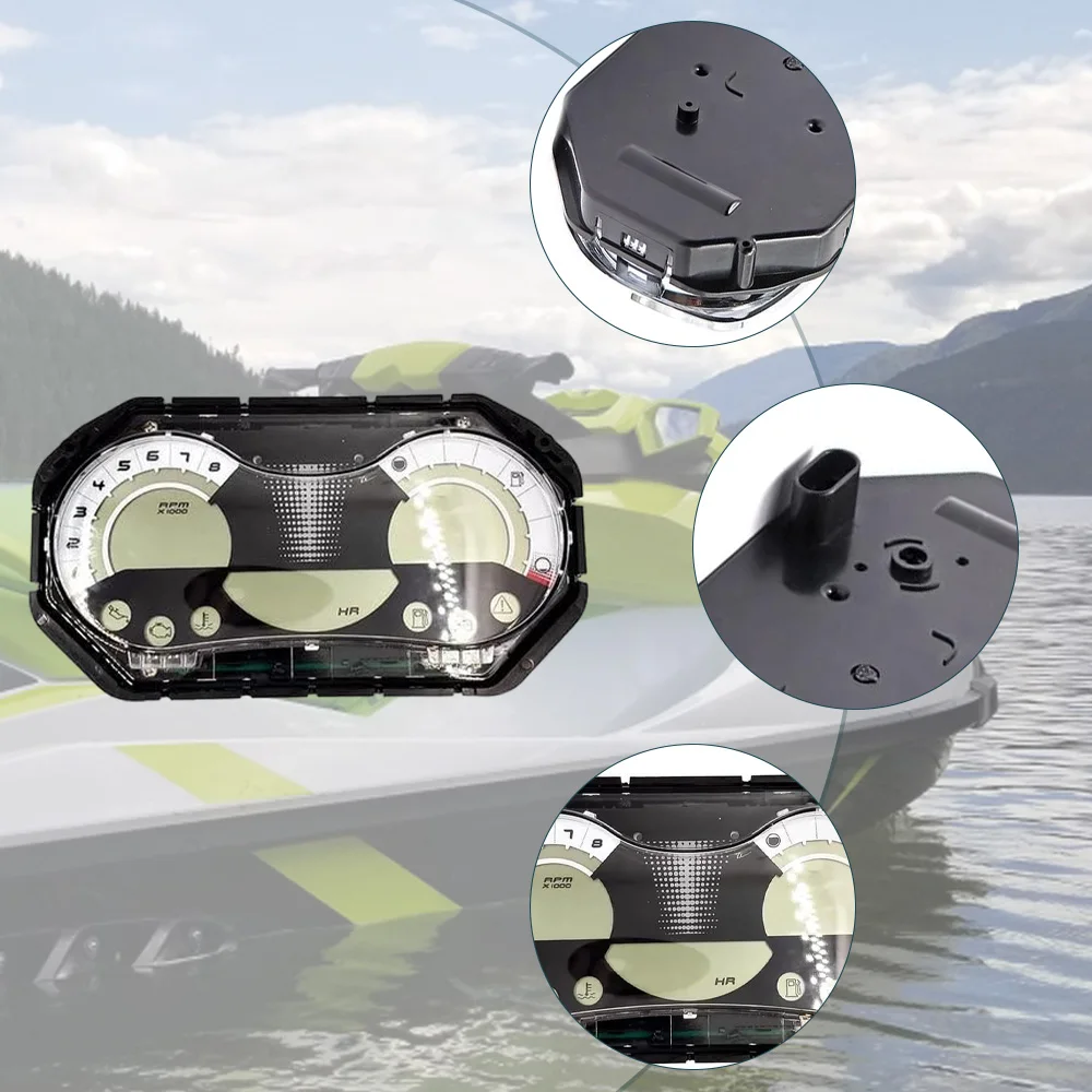 

For Sea Doo GTI Rental GTS Pro 130 GTI SE Wake 155 2008 2009 2010 2011 Boat Speedometer LCD Gauge Cluster kit 278002273