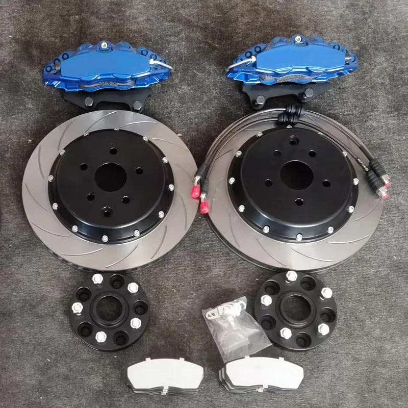 Personalizza i kit pinza freno grande a 4 pentole modificati con disco rotore curvo per suru Impreza STI Forester WRX