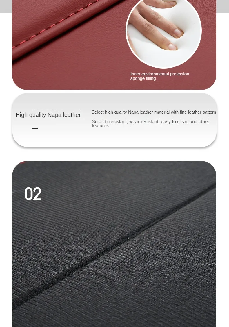 Auto Sitz Mittleren Kleiderbügel Lagerung Tasche Leder Auto Handtasche Halter Zwischen Sitze Kopfstütze Hängen Telefon Wasser Tasse Organizer Taschen – Detail 8