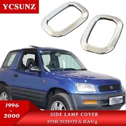Chrome Side Lamp Cover For Toyota Rav 4 1996 1997 1998 1999 2000 Accessories Side Light Rim Exterior Parts Ycsunz
