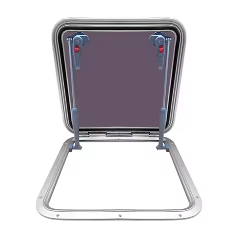 Multi-size Marine Porthole Square Hatch Window Aluminum Skylight Deck with Tempered Glass for Yacht Boat Motorhome RV Caravan