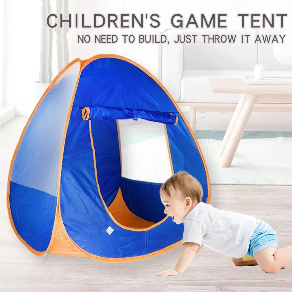 Princess Houses Children's Play House Tent Portable Toy Houses Children's Green Tent Creative Blue Foldable Toy Tents