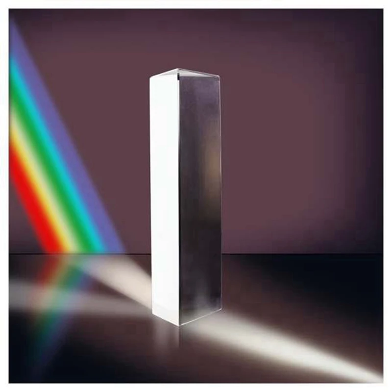 A34M-Optical Equilateral Rainbow Triangular Prism Glass Physics Experiment Children Student Photography Triangular Prism