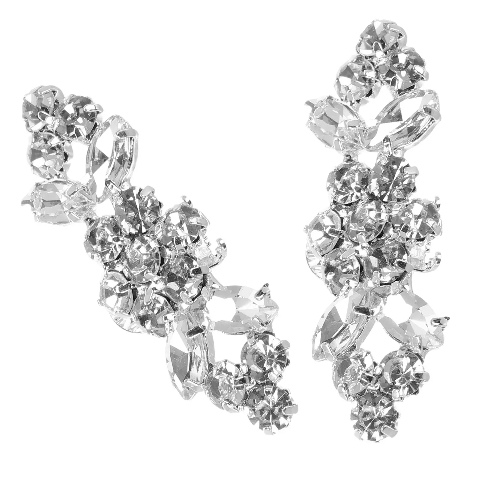 2Pcs Sparkly Rhinestone Shoe Clips Women Shoe Accessories Decorative Buckles for Pumps Heels Sandals Boots Banquet Valentine