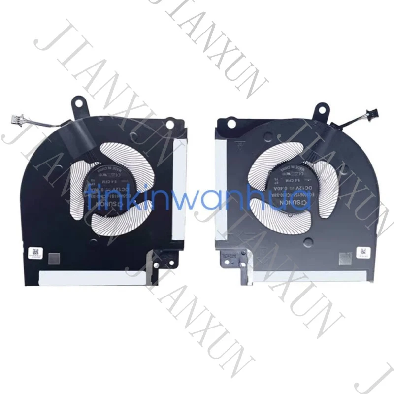 S+CPU & GPU Cooling Fan Set For Dell Alienware X17 R1 R2 | P/N 09DNWT 0X63JW | DC12V 4-Pin PWM | EG50061S Series