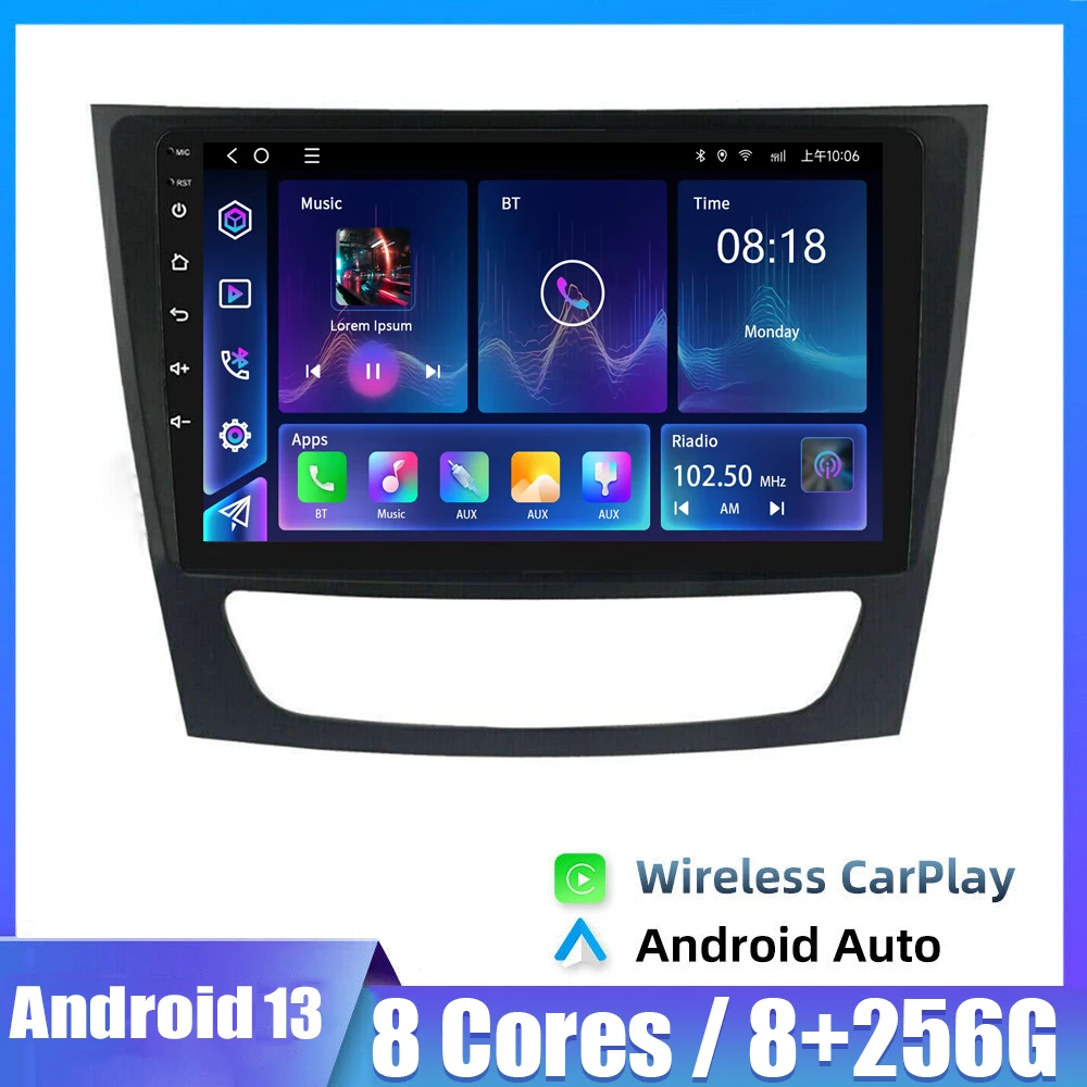 

2Din Android 13 Car Radio For Mercedes Benz E-class W211 E200 E220 E300 E350 E240 CLS 2002-2010 Multimedia Player GPS Stereo