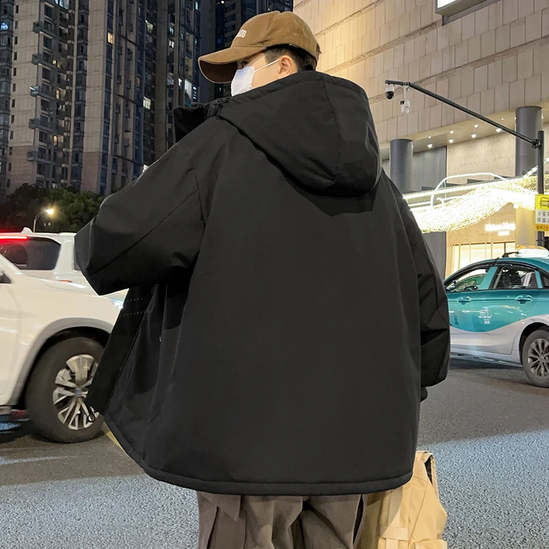 Herbst Winter Casual Baumwolle Jacke für Männer M-8XL Mode Qualität Warme Männliche Mantel Outdoor Winddicht Männer Parkas mit Kapuze Neue