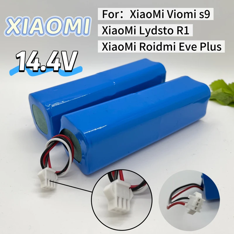 Bateria de íon de lítio de alta capacidade para Xiaomi, compatível com Lydsto R1, Viomi S9, Eve Plus, Neabot Q11, ROEMO SYB2 - Substituição OEM de longa duração