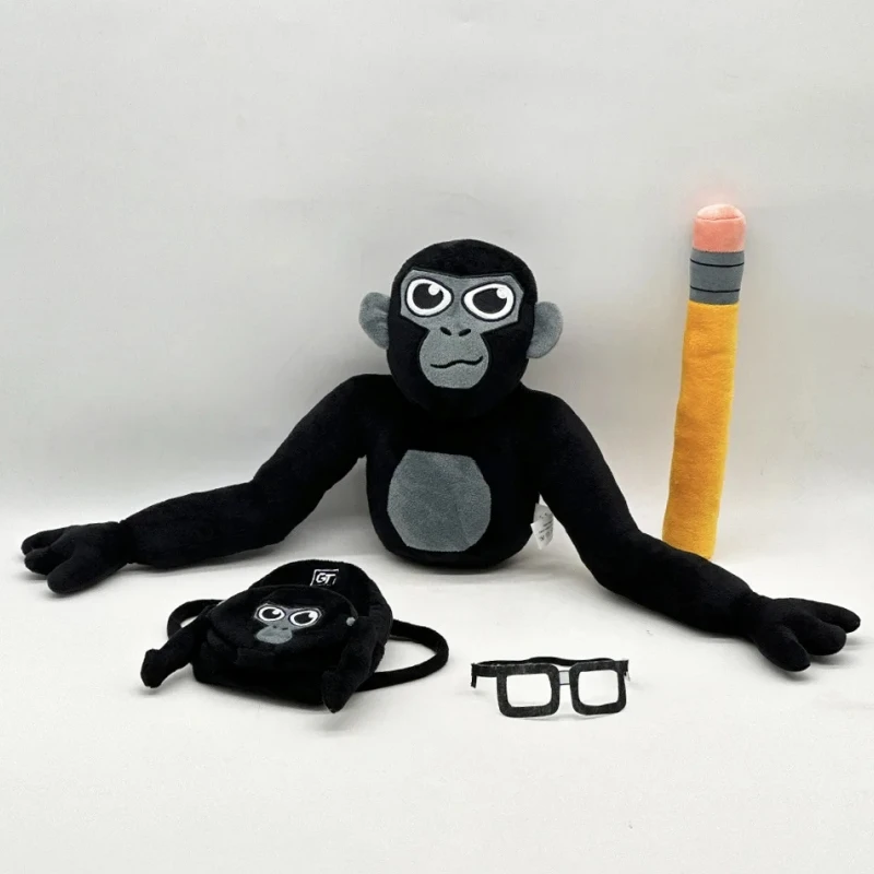 

New Gorilla Tag Official Monkey Multi Color Gorilla Toy Set Backpack Crayon Cute Doll Accessory Set Christmas Birthday Gifts