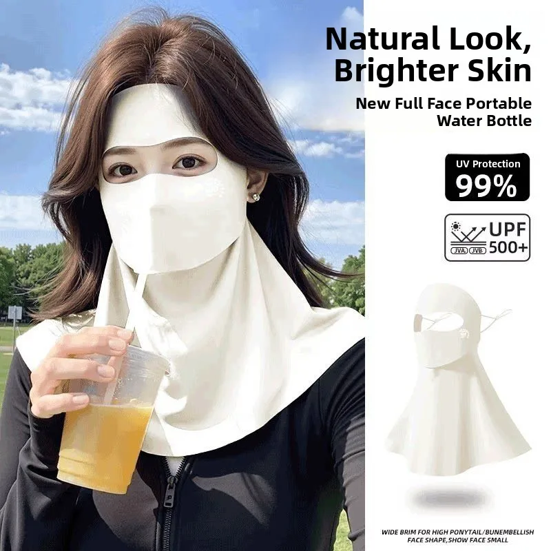 masque-facial-integral-pour-femme-a-haute-valeur-esthetique-protection-solaire-protection-uv-protection-du-cou-compatible-avec-la-consommation-d'eau