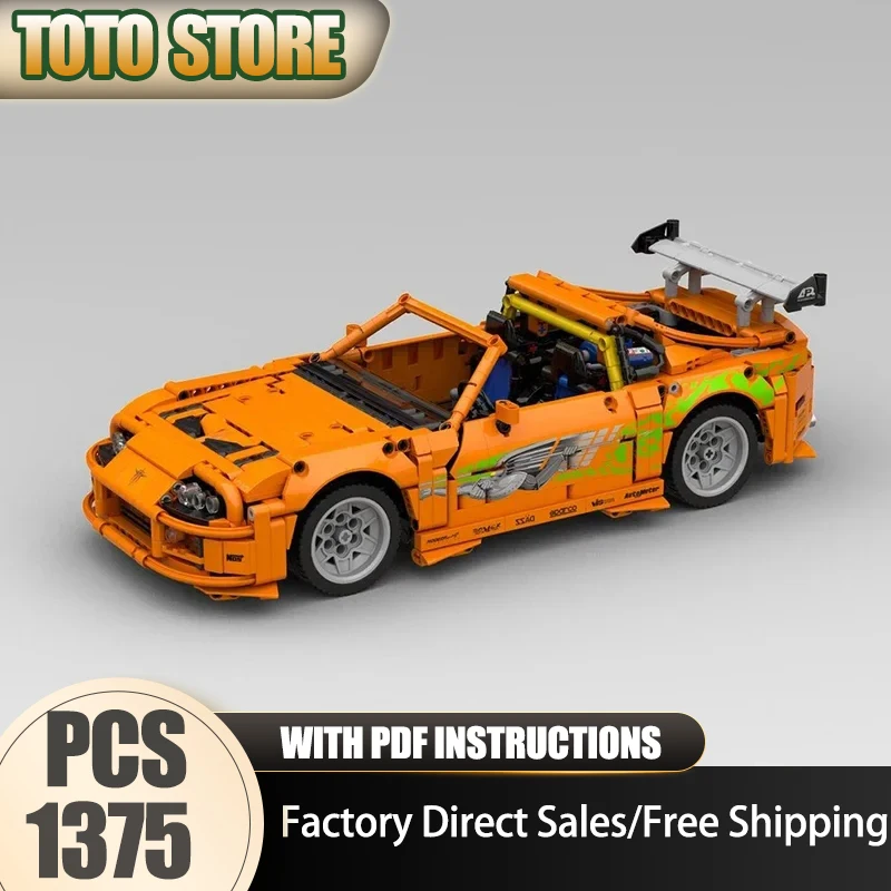 Briques de construction Moc Tyt MK4 (1:12) - Modèle de voitures de vitesse Champion - Technologie de construction de super voitures de sport - Blocs d'assemblage - Jouets cadeaux - Kits DIY