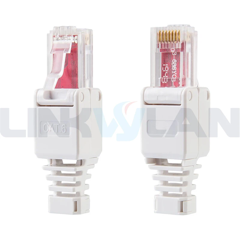 Imagem -02 - Linkwylan-conexão sem Ferramentas Plugues Modulares Conector de Campo Utp Cat5e Terminal Cat6 Rj45