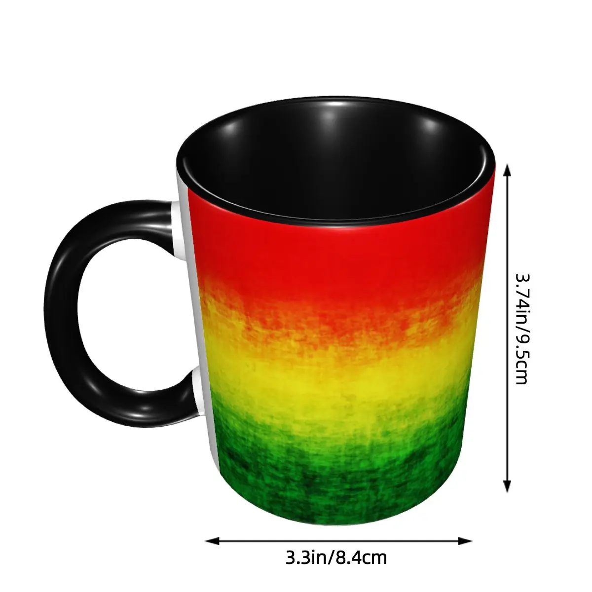 Customized Rasta Lion Jamaica Flag Mugs DIY Jamaican Reggae Ceramic Milk Tea Coffee Cup