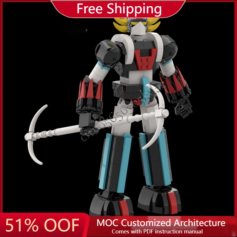 

476 шт. MOC индивидуальные креативные боевые космические роботы, строительные блоки, модель, обучающая игрушка «сделай сам», сборка для мальчиков, рождественские подарки