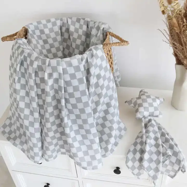 Baby Blanket Bamboo Cotton Infant Muslin Wrap Eco-friendly Baby Newborn Shower Gift Mother Kids Bedding