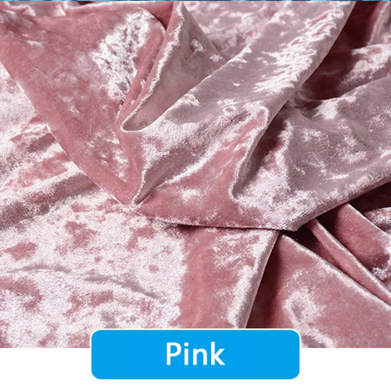 1/3/5M 22 farben Stretch Samt Stoff Diamant Glanz Tuch Weiche Polsterung Textilien Diy Velours für Sofa Vorhang Hintergrund – Detail 19
