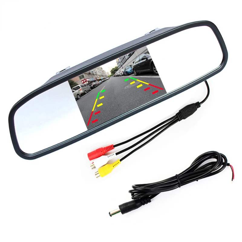 

GreenYi 4.3 inch TFT LCD Mirror Car Parking Rearview Monitor With 2 Video input