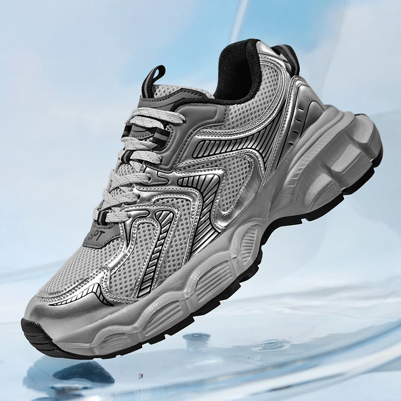 

Men's high-quality casual sports shoes Four Seasons new breathable mesh outdoor running shoes Fashion student speed sports shoes