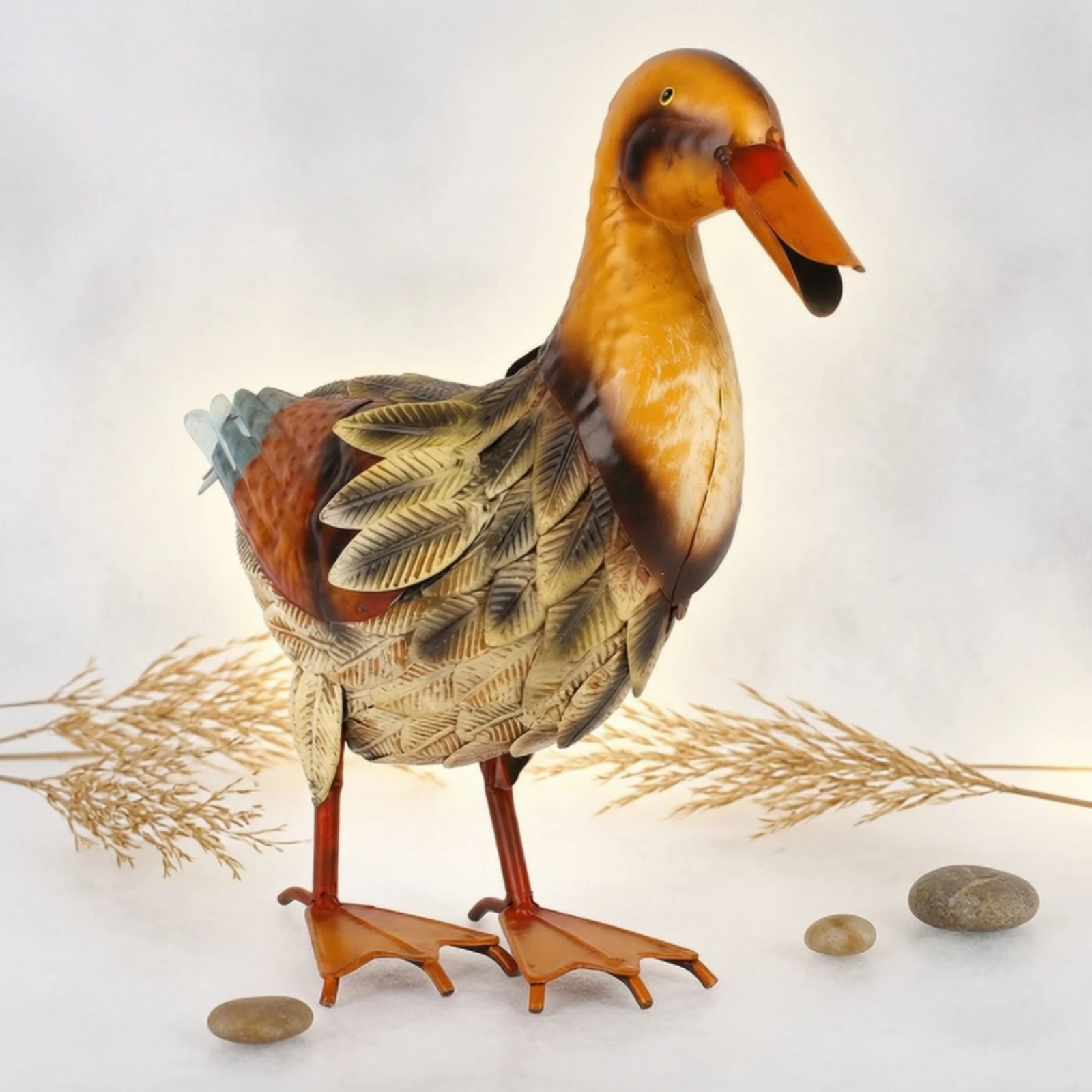 Duck Figurine Tabletop Duck Statue Handmade Lifelike for Collectors, Home Decor, Photography