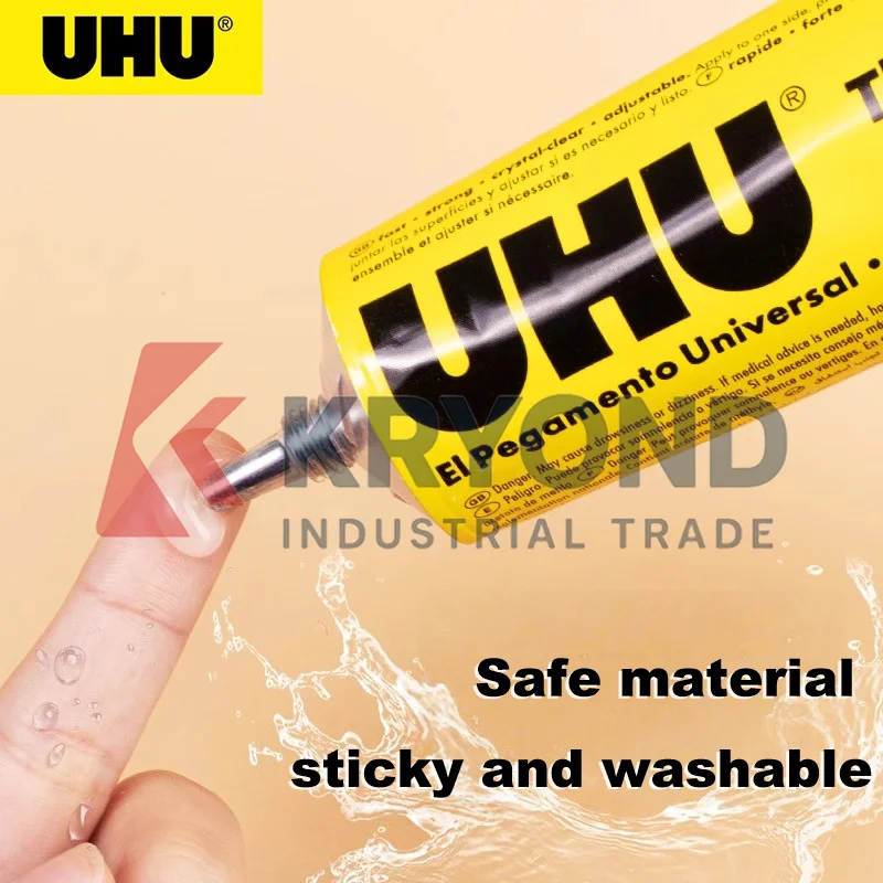 UHU POR مانع التسرب لجميع الأغراض 20 مللي 33 مللي 50 مللي 125 مللي سريع الجفاف مرن قوي السندات للإصلاح الرغوي والبلاستيك والخشب والجلد DIY