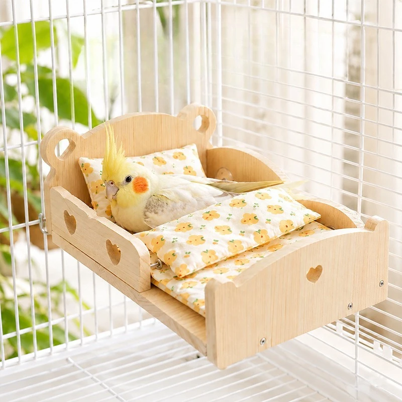 wooden-parrot-bed-with-soft-cushion-bird-hanging-rest-platform-bird-nest-budgie-cockatiel-lovebird-conure-bird-cage-accessories