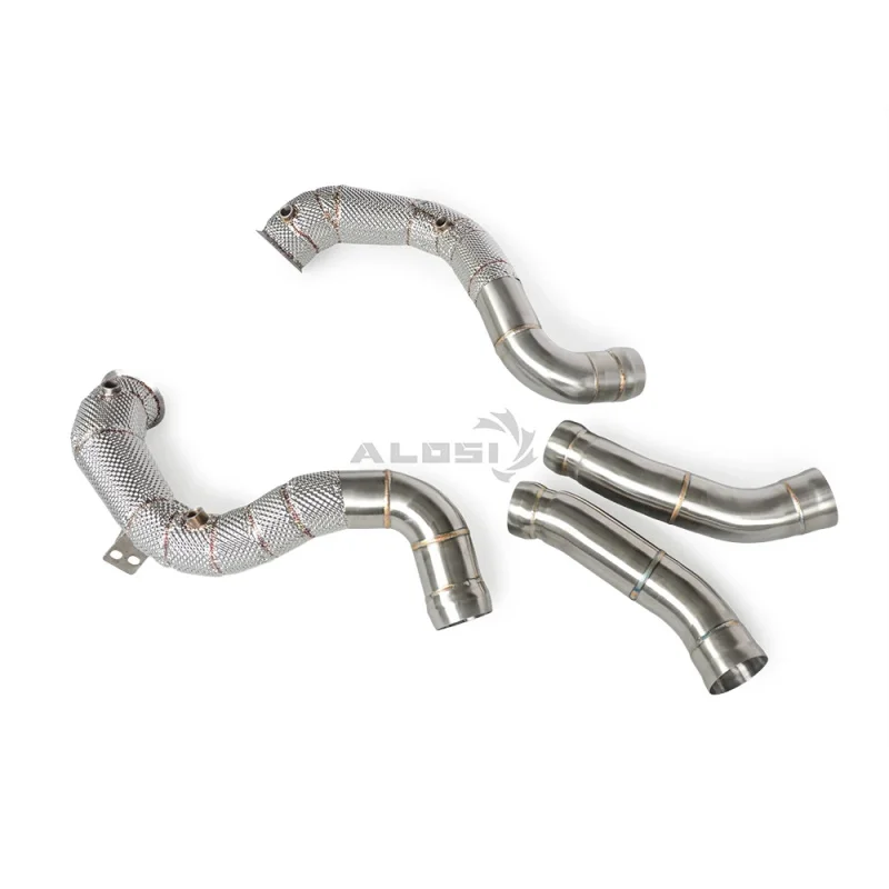 

Автомобильная выхлопная труба, подходит для Mercedes Benz C63 C63S AMG W205 4.0T 2015-2020, спортивная выхлопная система из нержавеющей стали