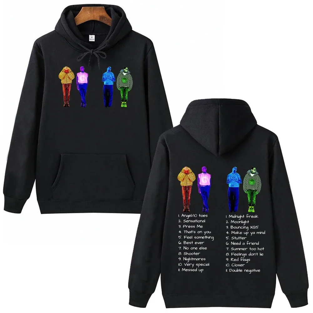 Chris Brown Rapper Hip Hop Music Hoodie Man Woman Harajuku Pullover Tops Streetwear Fans Gift