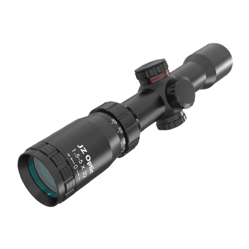 1.5-5x32 hunting Riflescope Mirror Glass Etching Reticle Light Red Bright Hunting Optics