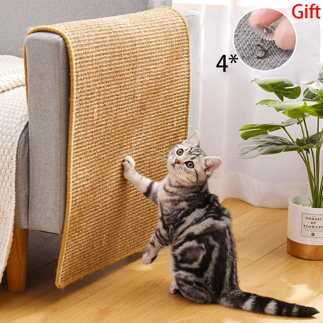 Cat Scratcher Sisal Mat Board Cat Scratch for Sharpen Nails Scraper Cats Tree Cat Toys Chair Table Sofa Mats Furniture Protector AliExpress