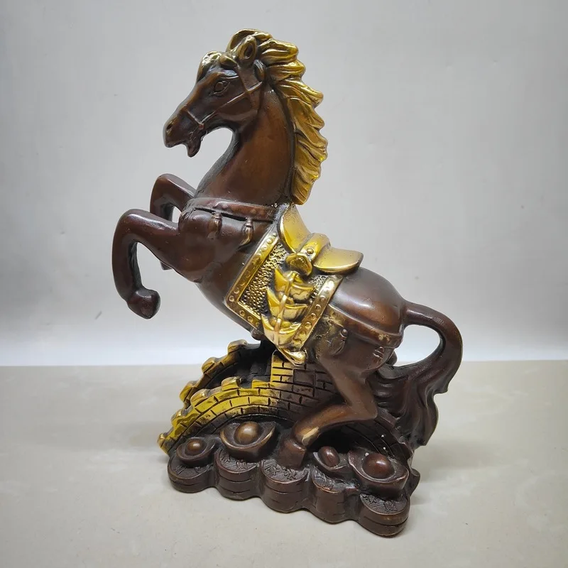 Brass Ornament, Bronze Great Wall Galloping Craft, Horse Decoration for Home and Office