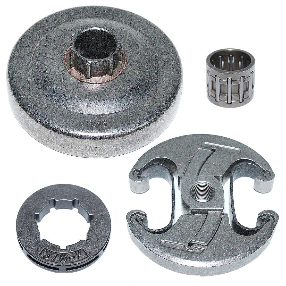 

3/8 7T Clutch Drum Sprocket Bearing Kit for Husqvarna 346 345 340 350 Chainsaw Replace Part For 537110503