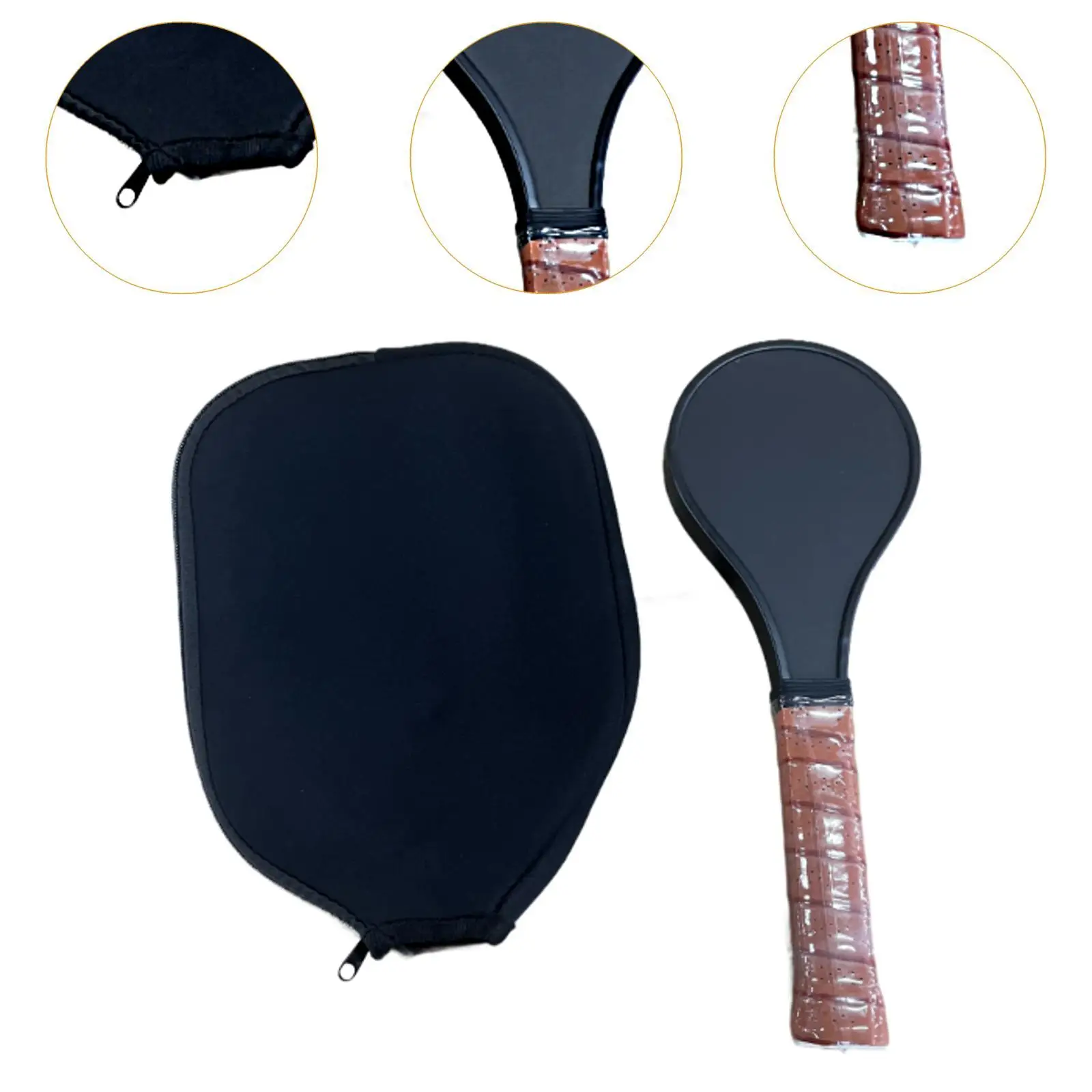 Pickleball Sweet Spot Paddle แบบพกพา Frosted Surface Pickleball Racquet