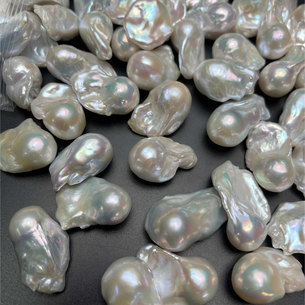 AAAAA High Quality Tail Beads White Natural Freshwater Pearl Baroque Beads for Jewelry Making DIY Necklace Earrings Accessories