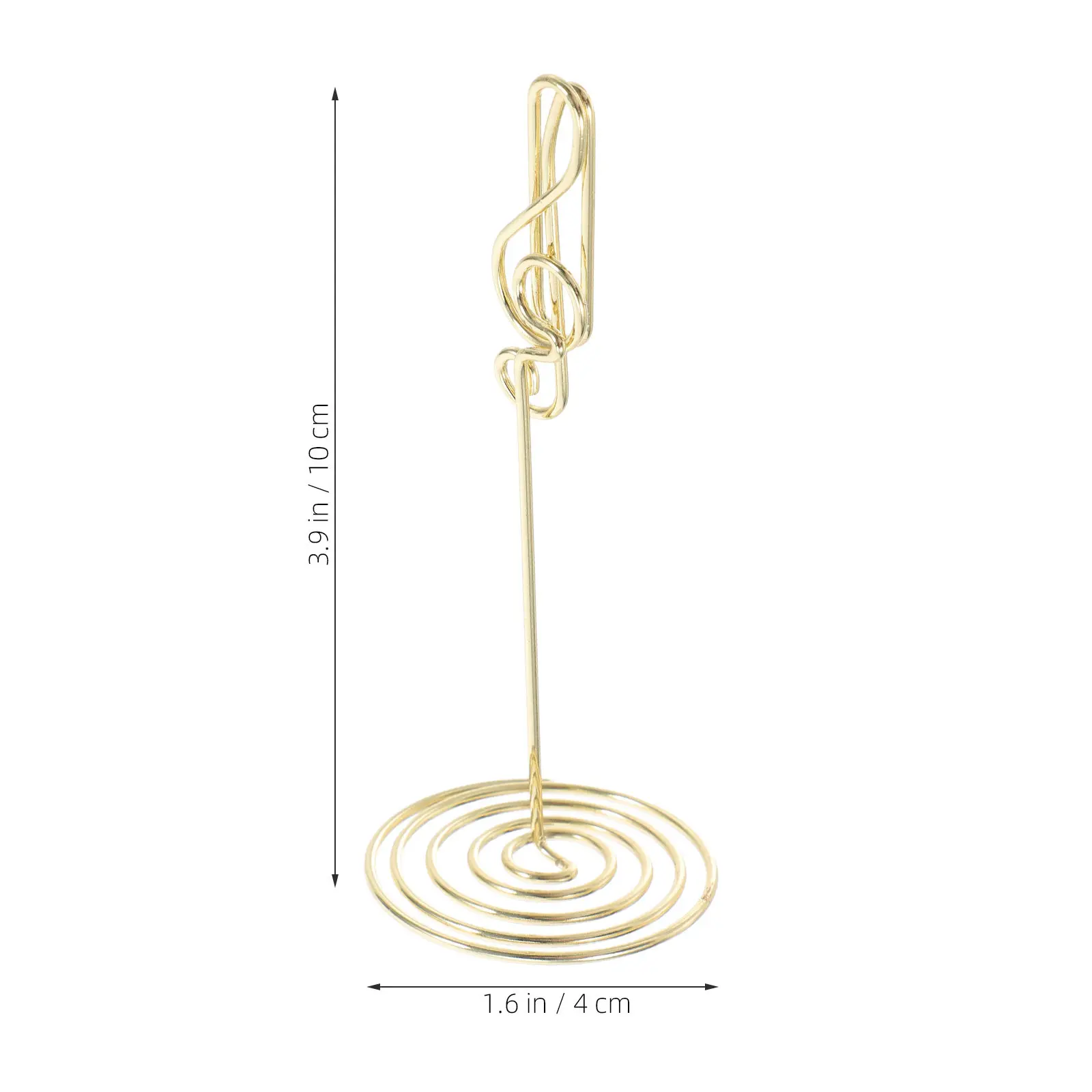 12Pcs Creative Musical Note Desktop Card Holders Table Number Stands for Wedding Party Office Home Photo Memo Clip