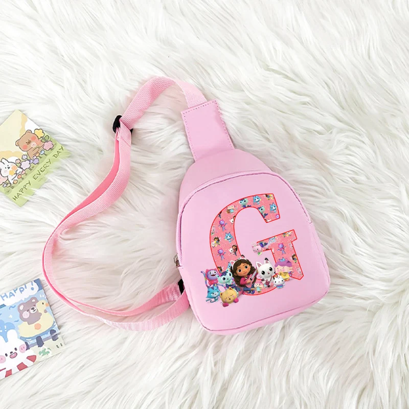 

New Gabby Dollhouse Shoulder Bags Girl Kawaii Trendy Cool Portable Chest Bag Cartoon Anime Crossbody Bags Phone Storage Bag Gift