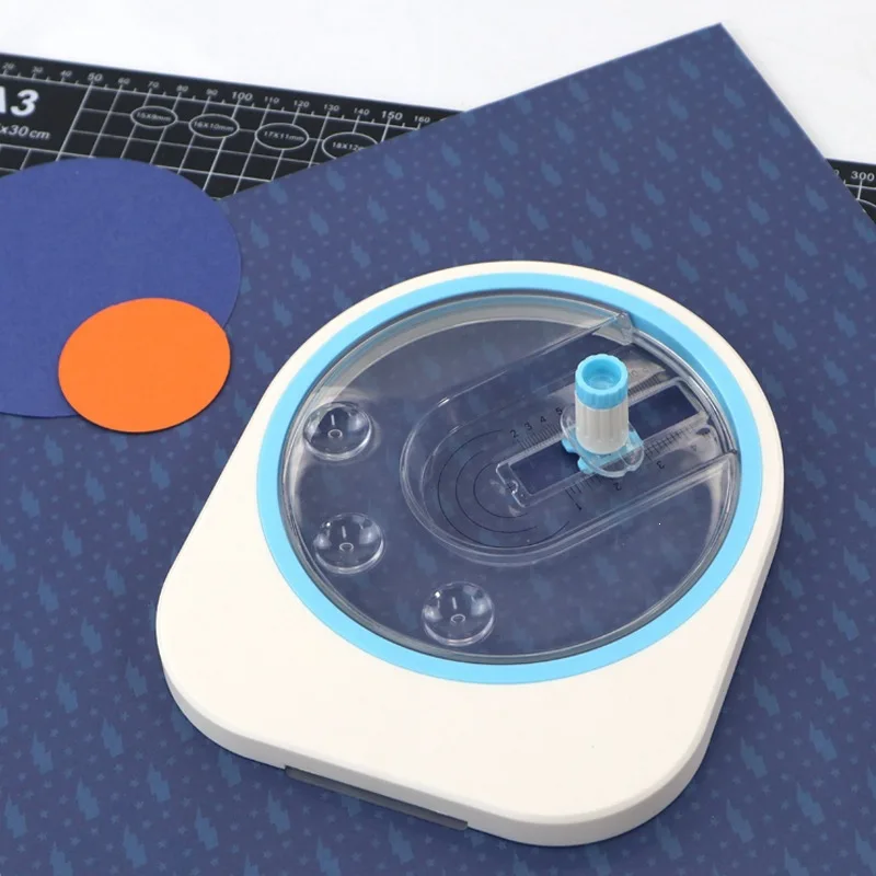 360° Round Corner Cutter, DIY Manual Rotating Mini Paper Cutter, Round Image Puncher