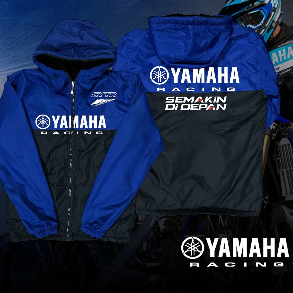 

2026 New Yamaha Motorcycle Racing Team Zipper Hooded Sweatshirt Autumn/ Winter Men Women Oversized Breathable Comfortable Top