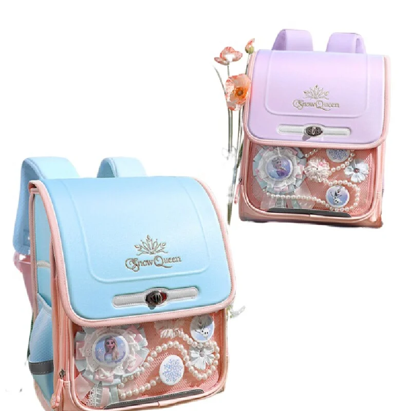Disney Princess Schoolbag For Elementary School Girls, Large Capacity Cute