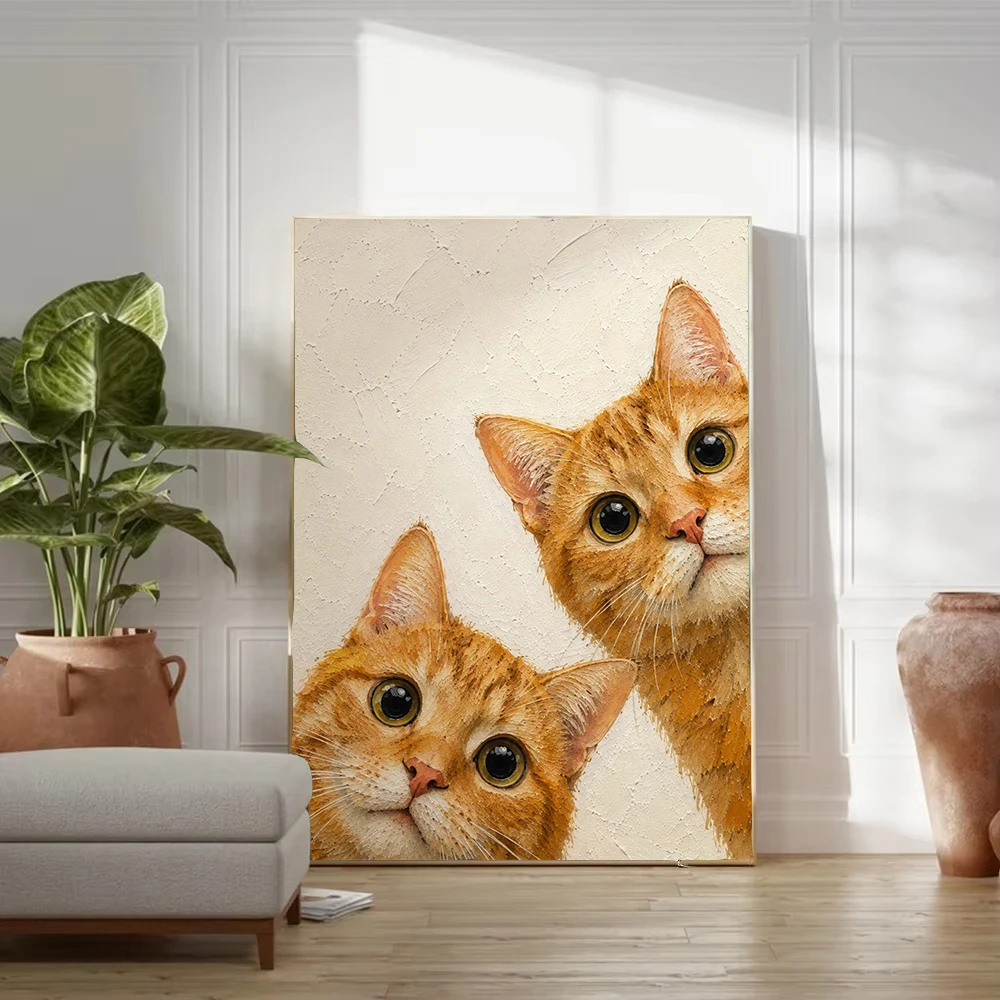 Funny Cute Animal French Bulldog Duck Black Cat Dog Smoking Frog Owl Poster Canvas Painting Print for Bathroom Room Home Decor