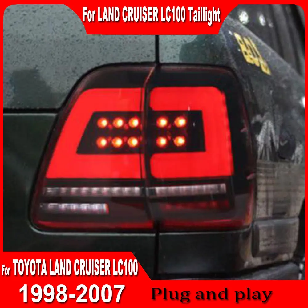 Car Taillight For Toyota Land Cruiser LC100 Tail Light 1998-2007 new style full LED Dynamic Turn Signal Light Tail Lamp Assembly