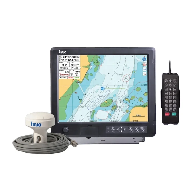 

Xinuo HM-1815N 15'' display fishing boat GNSS GPS navigator nautical chart plotter Marine electronics navigation communication