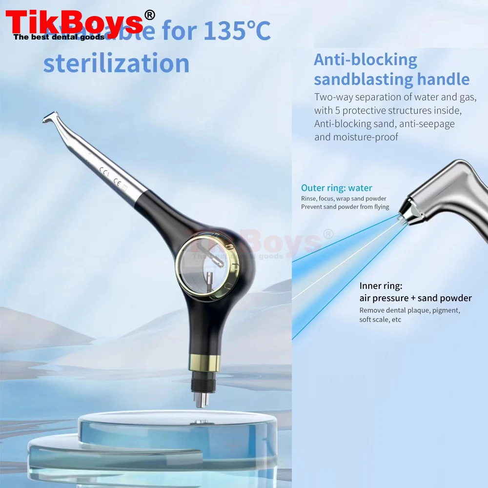 Dental Prophy Unit Teeh Whitening Oral Hygiene Cleaning Spray Jet Airflow Supragingival Subgingival Sandblasting Air Polishing