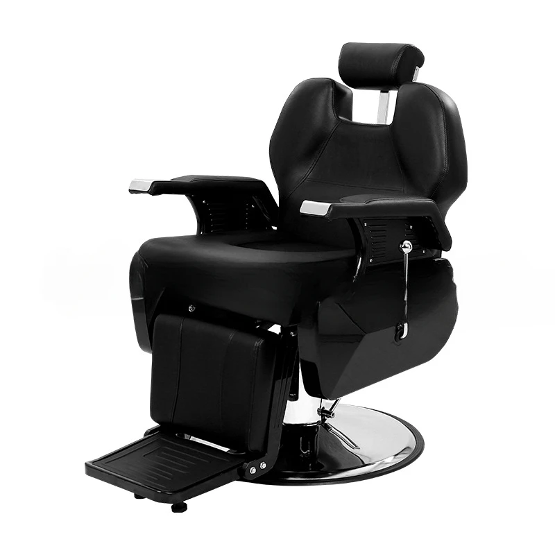 

Hydraulic large pump barber chair thickened chassis can be rotated and put down